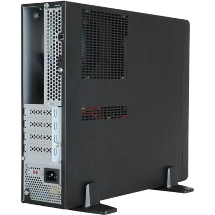 In Win BL641 SFF PC-Gehäuse, Slim Format für Micro ATX Motherboards, schwarz