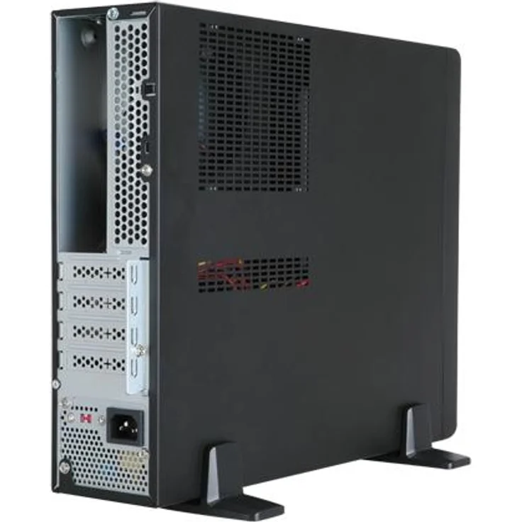 In Win BL641 SFF PC-Gehäuse, Slim Format für Micro ATX Motherboards, schwarz