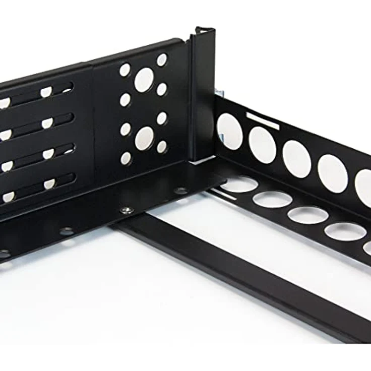 StarTech.com 2U Universal Rack Mount Rails - for 19in Server Rack Enclosure or Cabinet - Adjustable A-V Rack Rails (UNIRAILS2U),Black – Bild 7