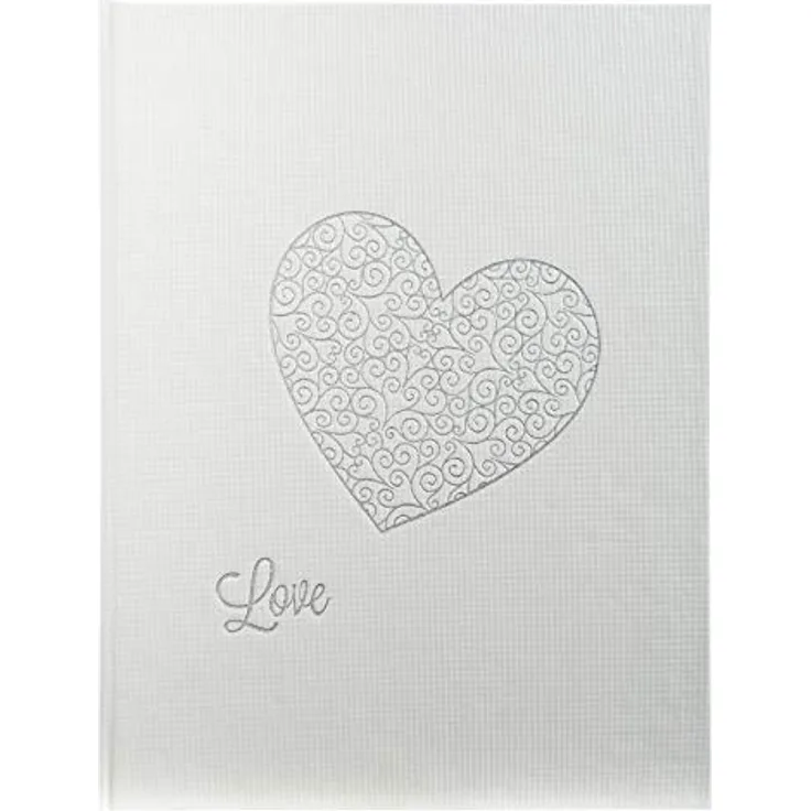 Exacompta 4754E Gästebuch Harmony 100 Seiten, 27 x 22cm, 1 Stück, weiß