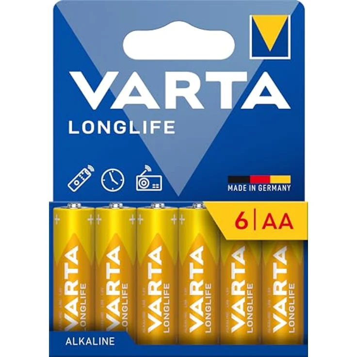 VARTA R6 (AA) Longlife Alkalibatterie, 6 Stück, langlebig und ideal für Geräte mit niedrigem Energieverbrauch – Bild 2