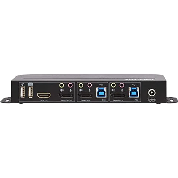 TrippLite by Eaton 2-Port DisplayPort/USB KVM-Switch - 4K 60 Hz, HDR, HDCP 2.2, IR, DP 1.4, USB-Freigabe, USB 3.0 Kabel (B005-DPUA2-K) – Bild 4