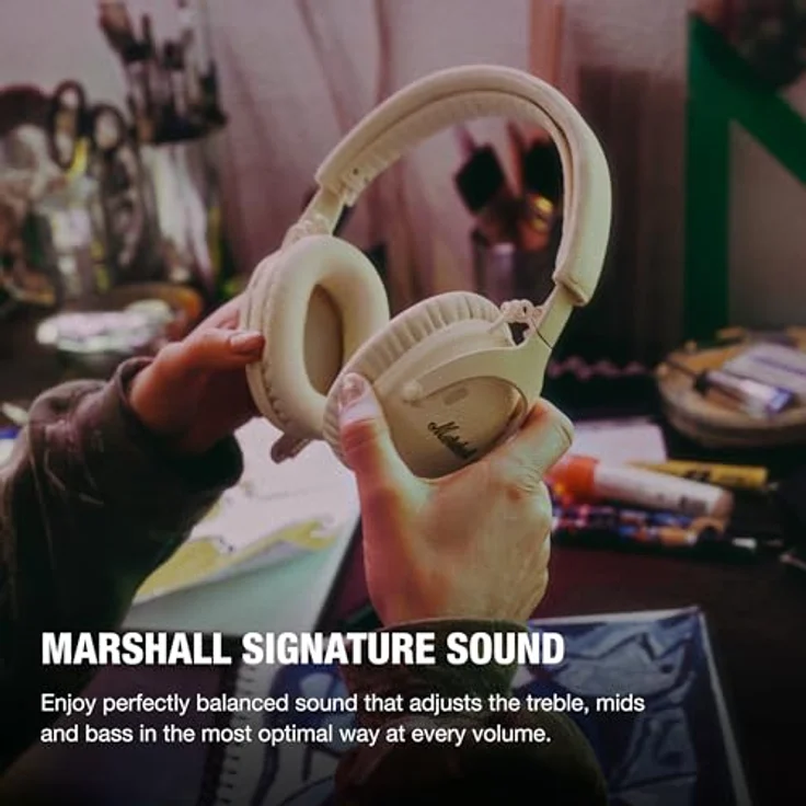 Marshall Monitor III A.N.C Bluetooth-Kopfhörer, Active Noise Cancelling, 70 Stunden Akkulaufzeit, USB-C-Ladung – Bild 3