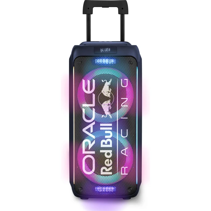 Red Bull Racing RB-SK220, Tragbarer Bluetooth Lautsprecher mit 320 W RMS, integrierter 4400 mAh Batterie, Schwarz