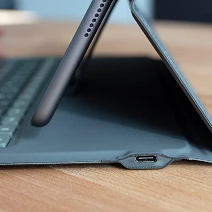 ZAGG Messenger Folio 2, Hintergrundbeleuchtete Tastatur für iPad 10.9 (10. Gen), Koppeln mehrerer Geräte, deutsches Layout, platzsparendes Design – Bild 3