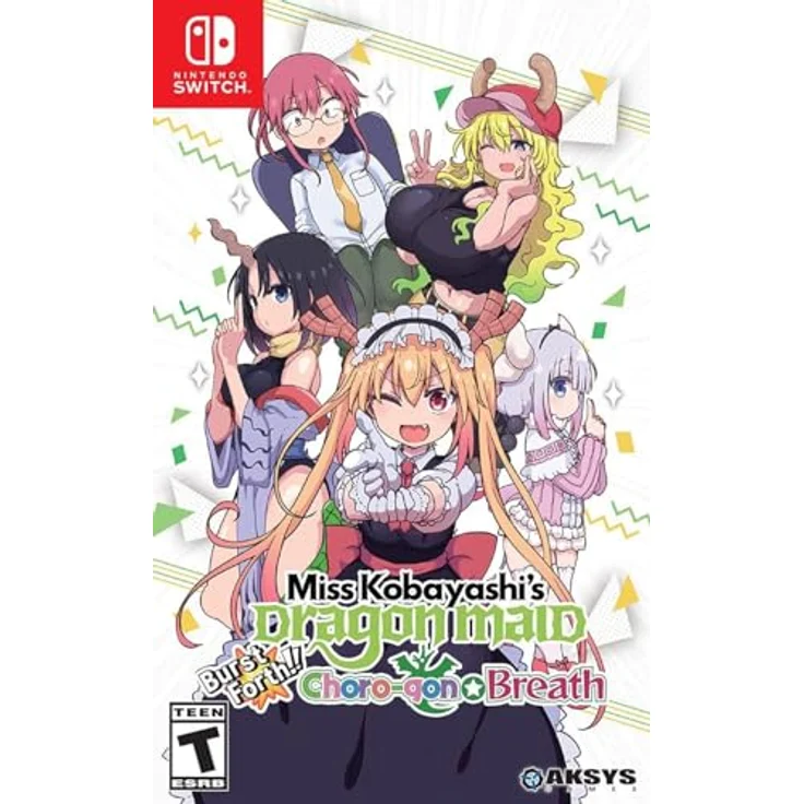 Aksys Miss Kobayashi's Dragon Maid: Burst Forth!! Choro-gon☆ Atem (Schalter) Nintendo Switch Game in bunter Darstellung – Bild 1