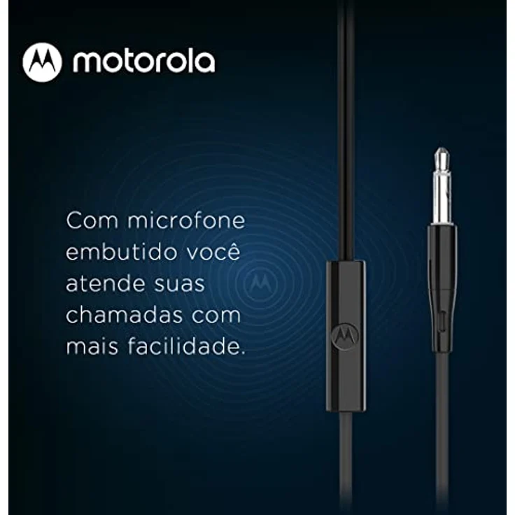 Motorola Sound Earbuds 105 - In Ear Kopfhörer mit Kabel - Integriertes Mikrofon - Kristallklarer Klang - inkl. 6 Silikon-Ohrpolster - Schwarz – Bild 5