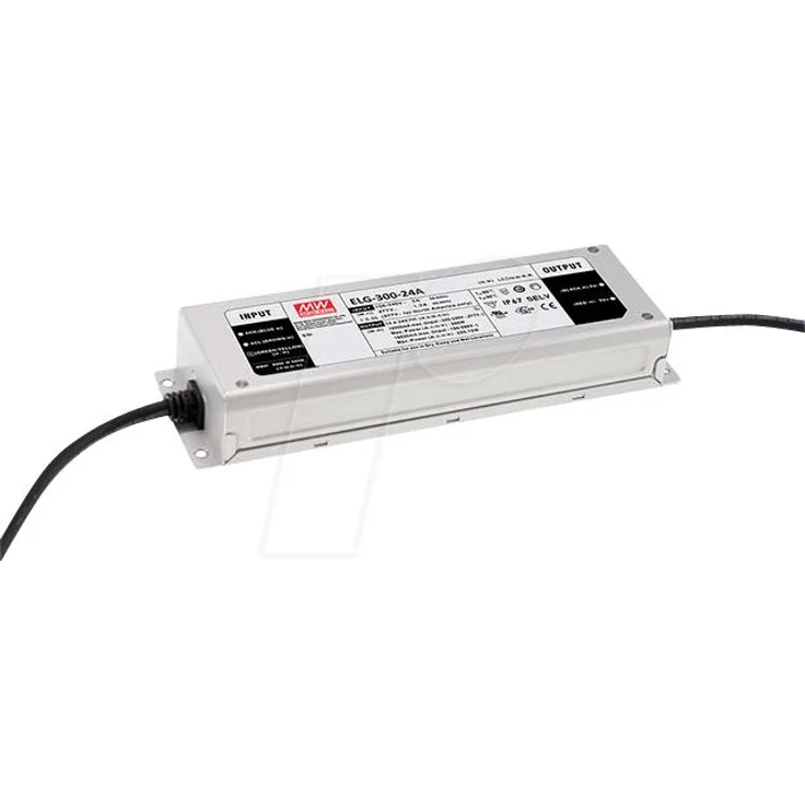 MeanWell ELG-300-24A, 300 W PC Netzteil, IP20, 100-305 V, 24 V, 246 x 77 mm