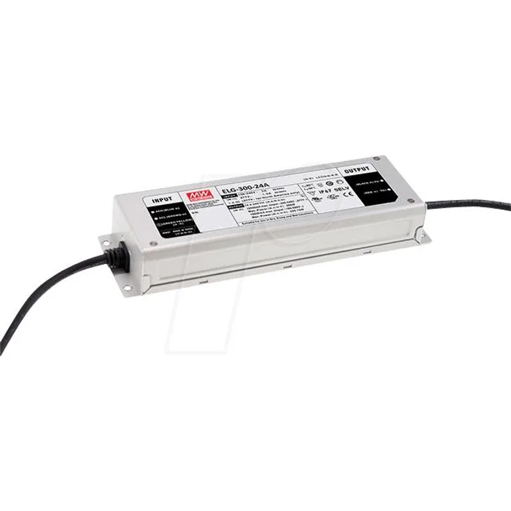 MeanWell ELG-300-24A, 300 W PC Netzteil, IP20, 100-305 V, 24 V, 246 x 77 mm