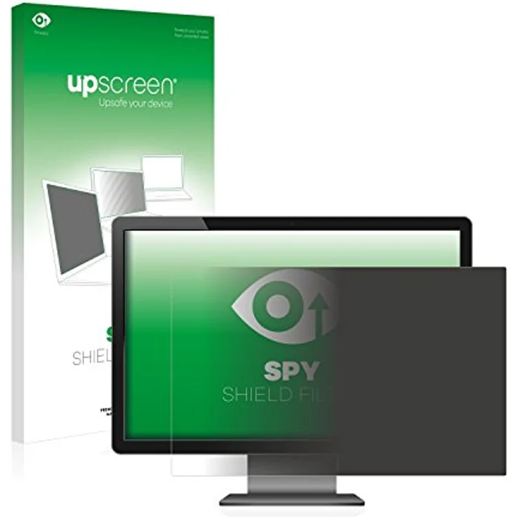 upscreen Blickschutzfilter für Displays 27" (68.6 cm) [598x336 mm, 16:9], antibakterielle Oberfläche, bluelight-filter, matt/glänzend – Bild 1