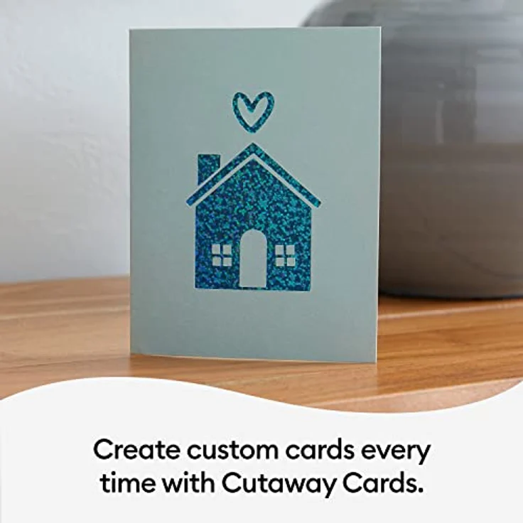 Cricut 2008858 Cutaway Cards, Papier Set für Cricut Joy, 8 Karten in Pink, Violett und Türkis mit Umschlägen und Einlegern – Bild 2