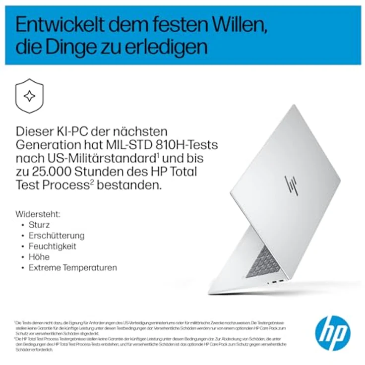 HP OmniBook 7 NGAI 17-dc0176ng, 17,3 Zoll Notebook mit Intel Core Ultra 7, 32 GB RAM, Windows 11 Pro, Silber – Bild 5