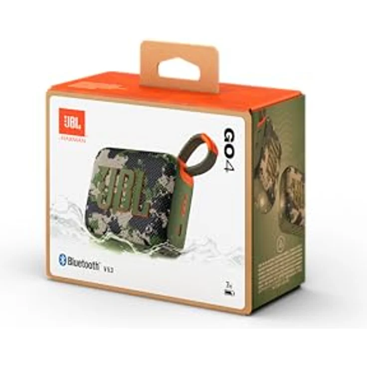 JBL Go 4 in Camouflage – Tragbare Bluetooth-Lautsprecher-Box Pro Sound, tiefem Bass und Playtime-Boost-Funktion – Wasserfest und staubfest – 7 h Laufzeit – Bild 5