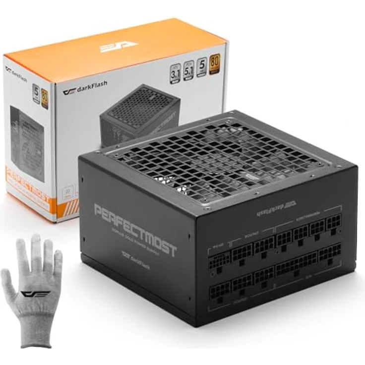 Darkflash Tech Darkflash PMT 80 Plus Gold 850W Computer-Netzteil, ATX 3.1, PCIe 5.1, Schwarz – Bild 8