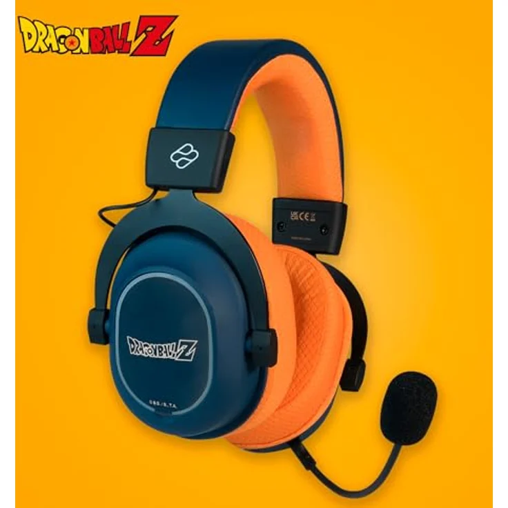 BLADE 496601 Dragon Ball Z Trimode Wireless – Saiyajin Edition, Over-ear Gaming-Headset mit 2,4 GHz Wireless, Bluetooth und LED-Beleuchtung, mehrfarbig – Bild 2