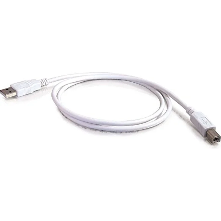 C2G - USB-Kabel - USB (M) - bis - USB Typ B, 4-polig (M) - 3,0m (USB/USB2.0) - weiß (81562) - Preisvergleich – Bild 2