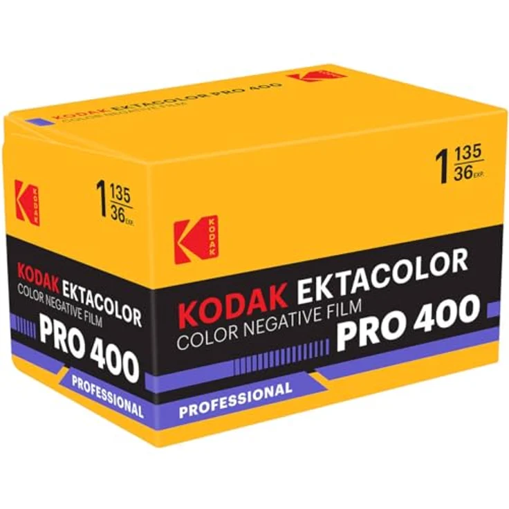 KODAK Eastman Ektacolor Pro 400, Farbnegativfilm 35-mm-Format, 36 Exposures, ISO 400, feines Korn, hohe Schärfe, natürliche Hauttöne – Bild 3