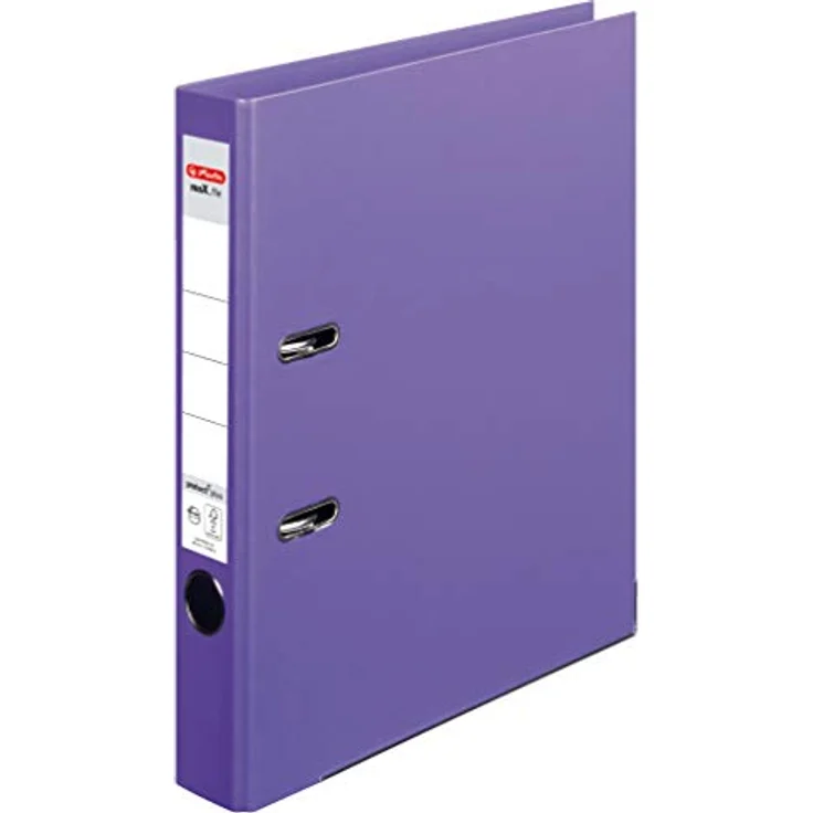 Herlitz Aktenordner maX.file »protect plus«, DIN A4, 5 cm Rückenbreite, mit Raumsparschlitzen, Blattniederhalter und Griffloch, schwarz – Bild 2