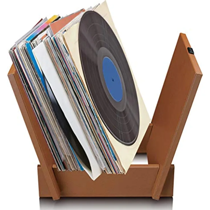 Lenco TTA-040BN Record Storage Rack Plattenspieler, braun