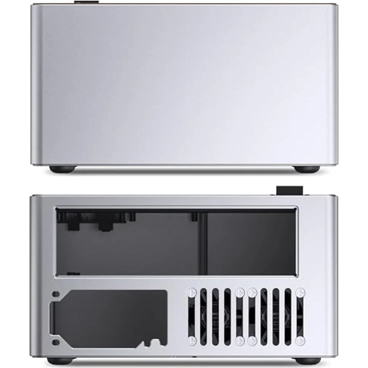 Jonsbo N10 Mini-Tower PC-Gehäuse, Mini-ITX, silber, mit Platz für 4x 2,5-Zoll-SSDs und zwei eingebauten Lüftern – Bild 9