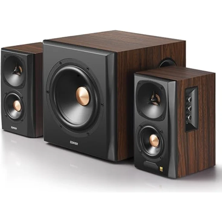Edifier S360DB 2.1 Regellautsprecher und Subwoofer Lautsprechersystem Bluetooth V4.1 aptX kabelloser Sound für Arbeitszimmer, Wohnzimmer und kleine Räume – Bild 2