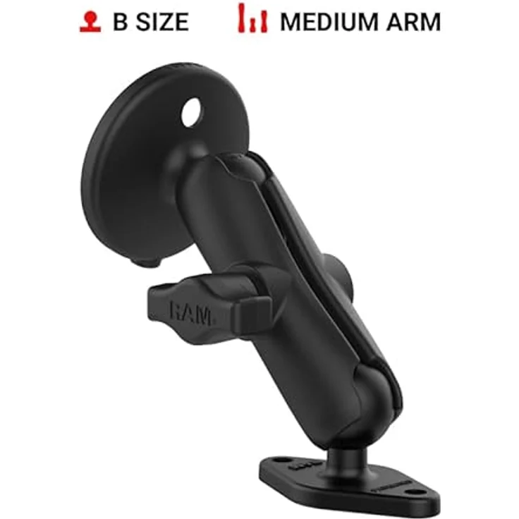 RAM Mounts RAM-B-102-AP-MAGU, Smartphone Halterung, Schwarz, kompatibel mit iPhone 12/13 und MagSafe-Ladegerät – Bild 3