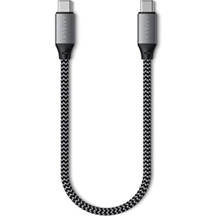 Satechi Type-C to Type-C Short Cable 25 cm space gray – Bild 2