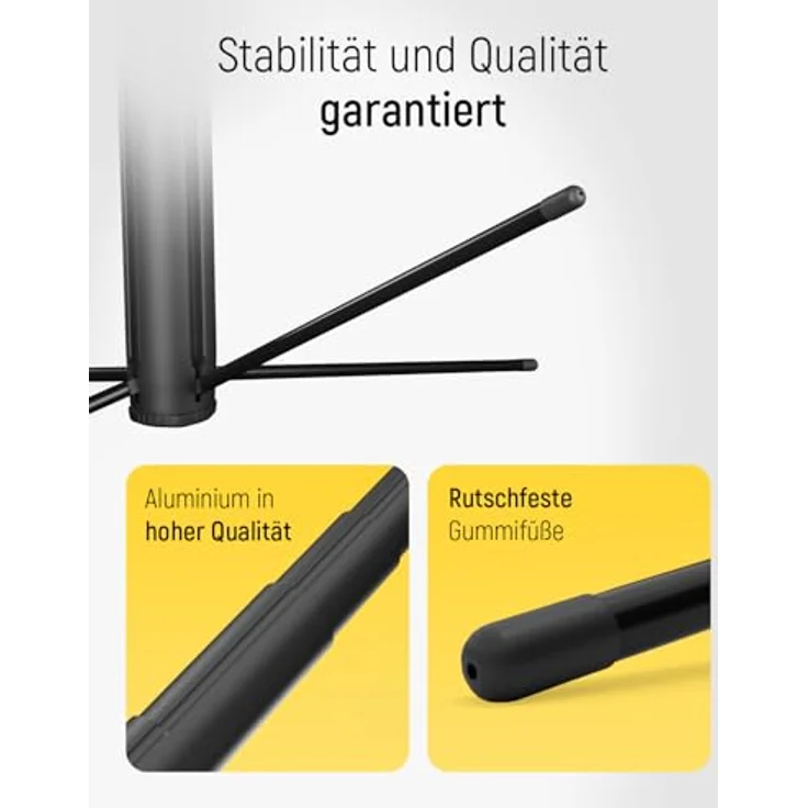 Wozinsky WST-360YS, Selfie Stativ mit Auto Gesichts-Tracking, 360 Grad drehbar, Gestensteuerung, stabile Metallkonstruktion, kompatibel mit Kameras und Smartphones – Bild 5