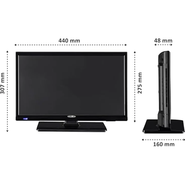 REFLEXION LED19iBT, mobiler 19 Zoll HD-Ready Smart TV mit WLAN, 2x HDMI, 2x USB, CI+ Modulschacht – Bild 3