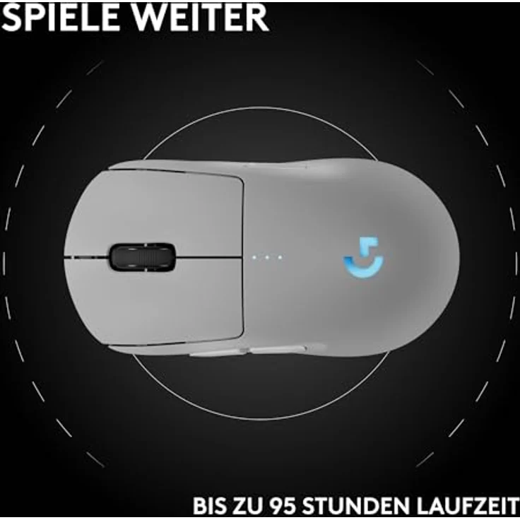 Logitech Pro 2 Lightspeed, Kabellose und Kabelgebundene Gaming-Maus mit HERO 2 Sensor, Weiss – Bild 12