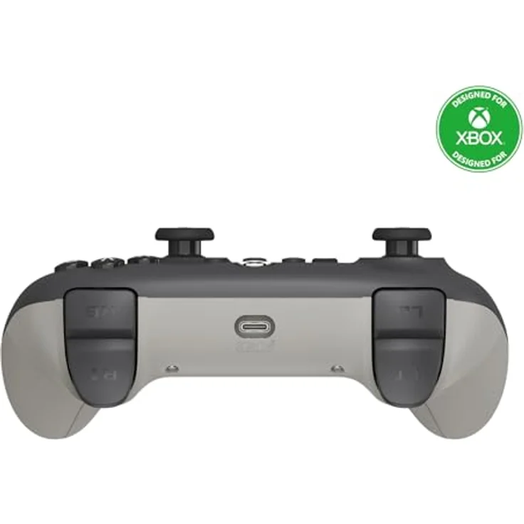 8bitdo Ultimate C, kabelgebundener Gaming Controller mit Hall-Effekt-Joysticks und Vibration, grau, kompatibel mit Xbox und Windows – Bild 3
