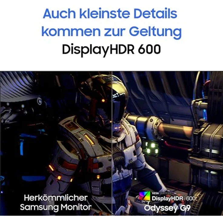 Samsung Odyssey Ark G91F, Ultrawide Curved Gaming Monitor, 49 Zoll, FreeSync Premium Pro, 5120 x 1440 Pixel, 1 ms Reaktionszeit, 144 Hz, Schwarz – Bild 5