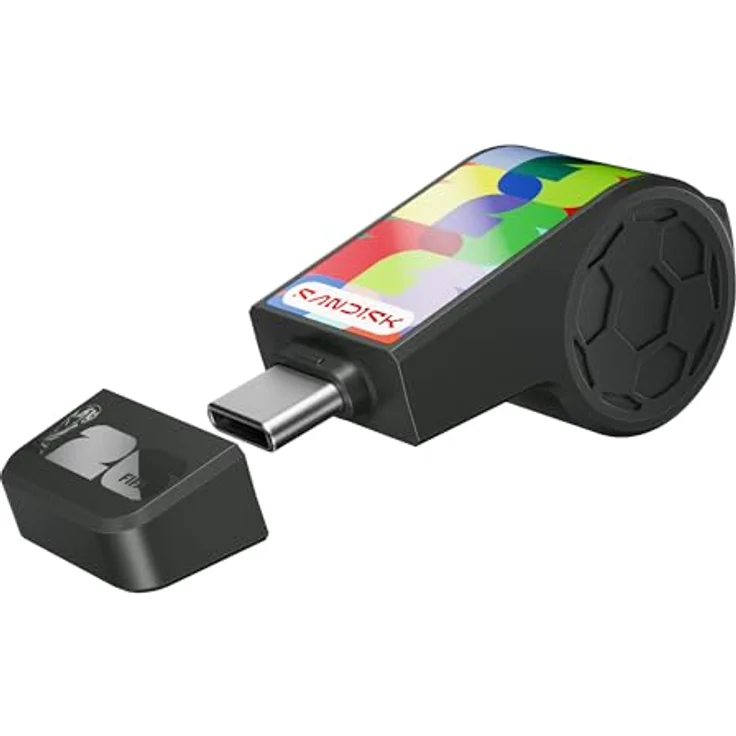 SanDisk USB-C Flash Drive FIFA World Cup 2026 Global Edition, 128 GB mit bis zu 300 MB/s Übertragungsgeschwindigkeiten und SANDISK Memory Zone-App – Bild 1