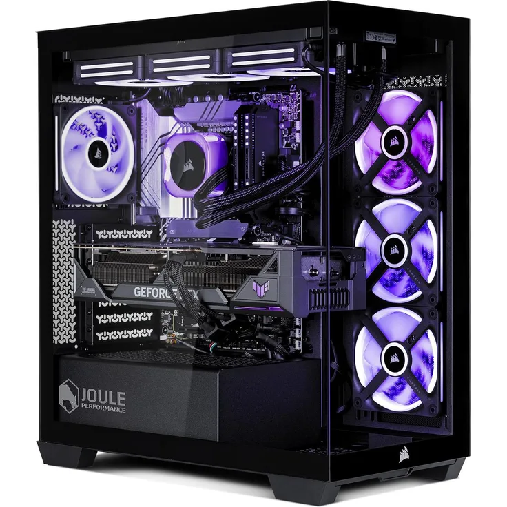 Joule Performance High End Gaming PC iCUE Link RTX5080 R7X3D, AMD Ryzen 7 9800X3D, 64GB RAM, 4TB SSD, RGB-Beleuchtung