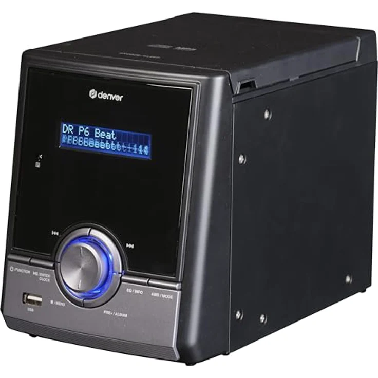 Denver MDA-285 (FM, DAB+), Radio, Schwarz - DAB+/FM Microsystem mit Bluetooth, CD-Player und Dual Alarm – Bild 4
