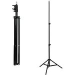 TronicXL 210cm Hohes Stativ Tripod für Kamera Licht Actioncam Webcam Ständer Halterung Tripod 1/4" hoch 2,1m Dreibein Studio