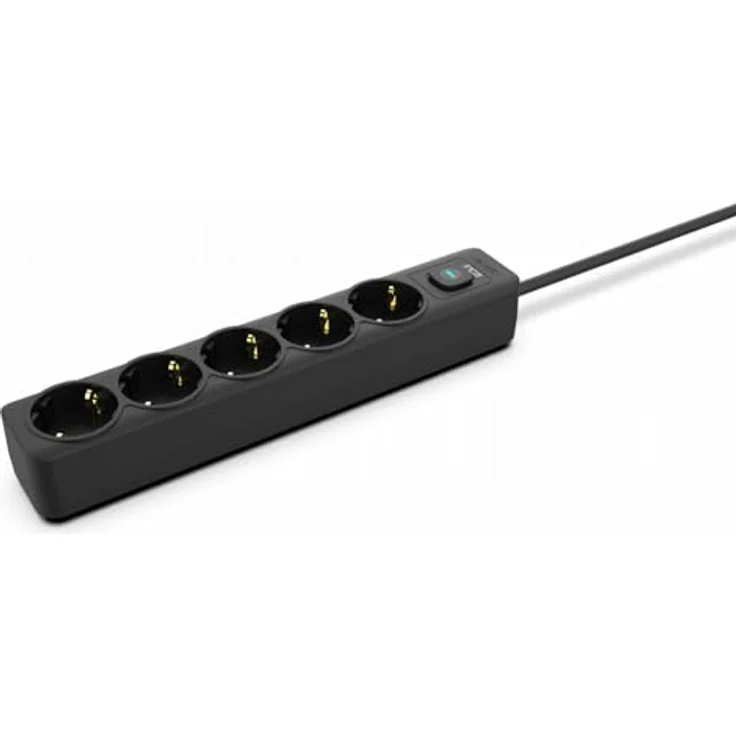 INCA IPW-44SY 5fach, LED Anzeige Kinderschutzfunktion Schwarz 1,5m Steckdosenleiste – Bild 5