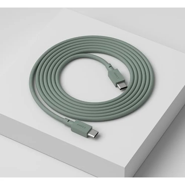 Avolt USB-C zu USB-C Kabel - Die stilvolle und schnelle Ladelösung für Ihr iPhone, iPad oder jedes USB-C-fähige Gerät (Grun) – Bild 2