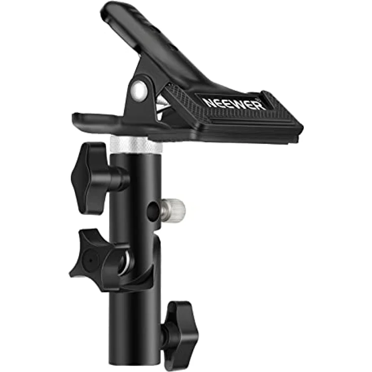 "Neewer Fotostudio Schwerlast Metall-Klemmhalter mit 5/8 ""Licht-Standplatz Befestigung für Reflektor" – Bild 2