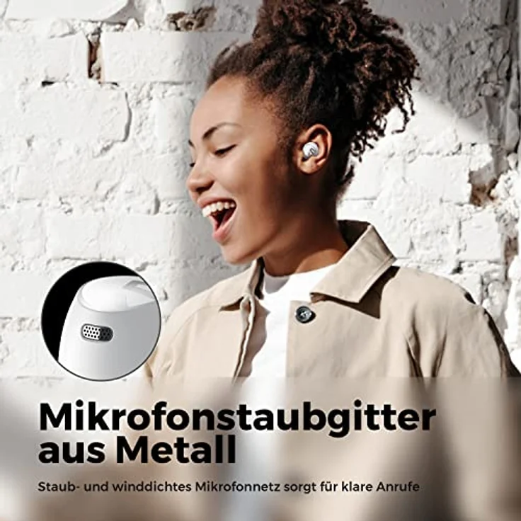 SoundPEATS TWS Free2 Classic, Kabellose Kopfhörer in Weiß mit hochwertigem Sound – Bild 7