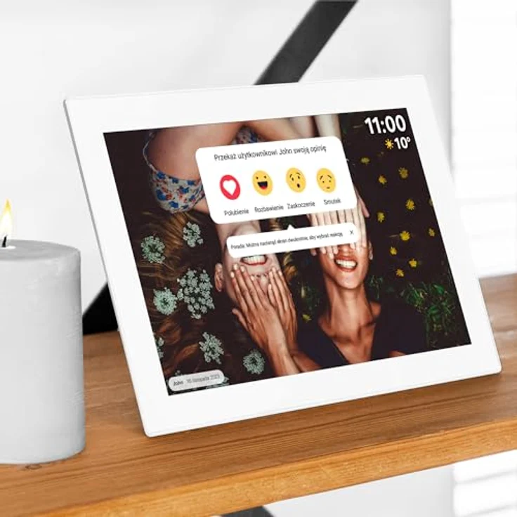 Krüger&Matz FRAMEO 10,1" digitaler Bilderrahmen mit Wi-Fi, weiß – Bild 10