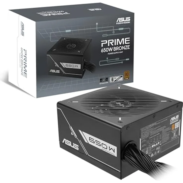 ASUS PRIME-650B-BLACK, 650 W PC Netzteil mit 80-Plus-Bronze-Zertifizierung, schwarz – Bild 2