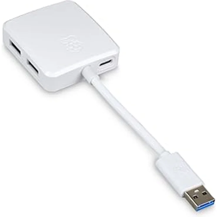 Raspberry Pi USB 3.0 Hub, Vier Downstream-USB-3-Typ-A-Anschlüsse in Schwarz – Bild 1