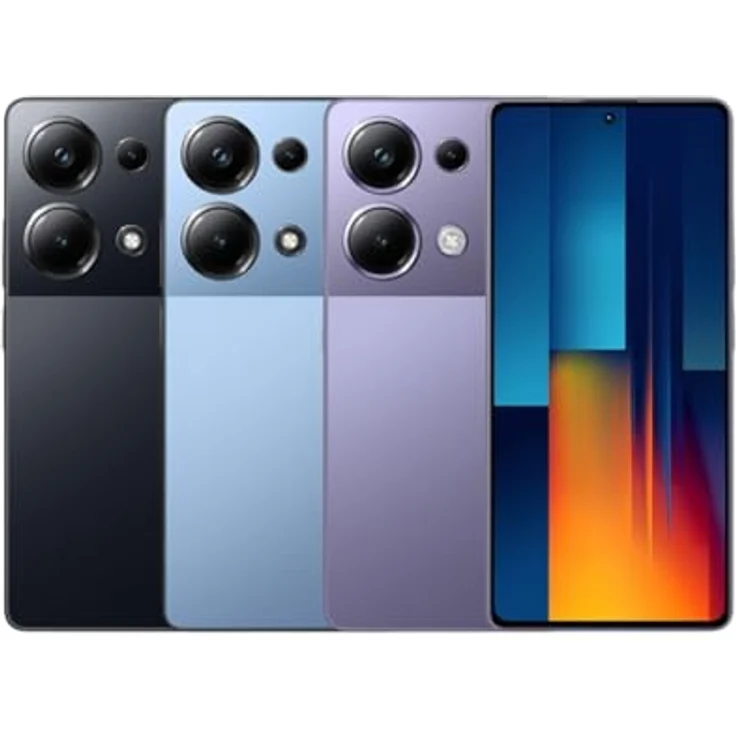 Xiaomi Poco M6 Pro (256 GB, Schwarz, 6.67", Hybrid Dual SIM, 64 Mpx, 4G), Smartphone mit Flagship Flow AMOLED-Display und 120Hz Bildwiederholrate – Bild 2