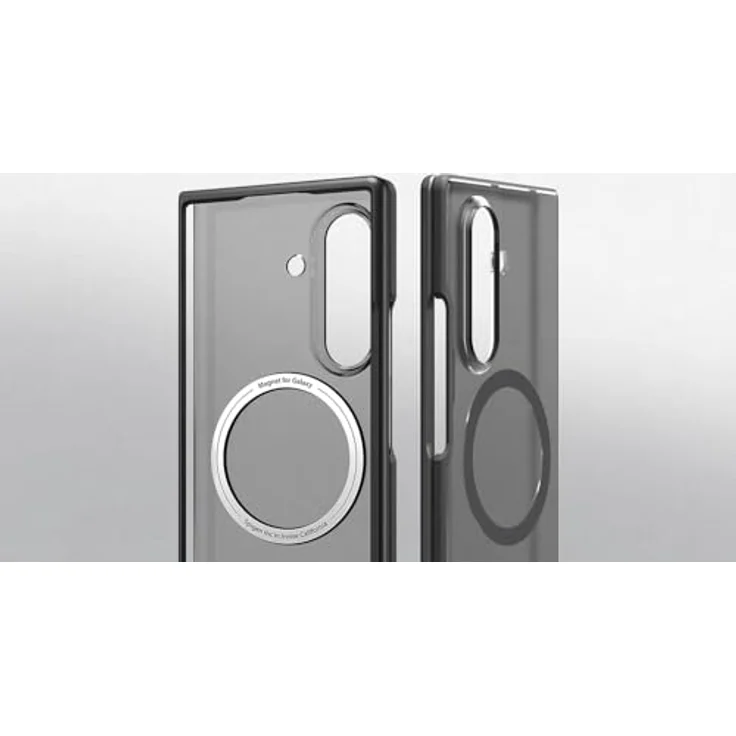 Designed for Samsung Spigen Capella Case für Galaxy Z Fold7, semitransparente Handy-Hülle mit Magnet, Qi2-Charger kompatibel, Harteschale mit weicher Kante, Frost Black – Bild 1