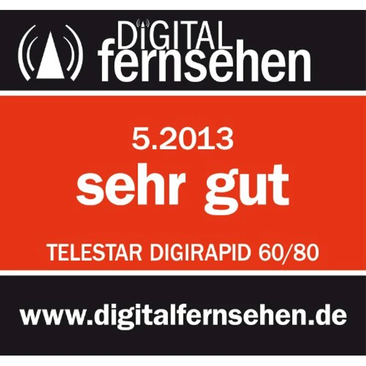 Telestar Digirapid 80 SAT-Spiegel (80 cm Aluminium-Spiegel, vormontierte Masthalterung, 40mm LNB-Halterung) lichtgrau – Bild 4