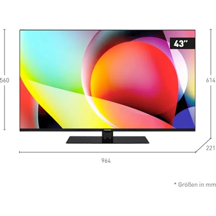 Panasonic TN-43W70AEZ, W70-Serie 43 Zoll 4K Ultra HD LED Smart TV, 2024, Google Assistant, Chromecast, Dolby Vision & Atmos, Gaming-Modus, Bluetooth, Schwarz – Bild 2