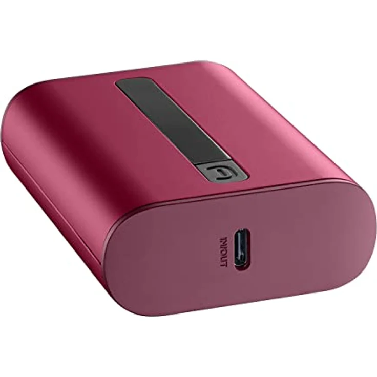 Cellularline | Tragbare Ladegeräte | Extra kompaktes tragbares Ladegerät 10000Mha - USB-C Power Delivery 20W für iPhone - 18W adaptiver USB-Anschluss für Samsung - Rot – Bild 2