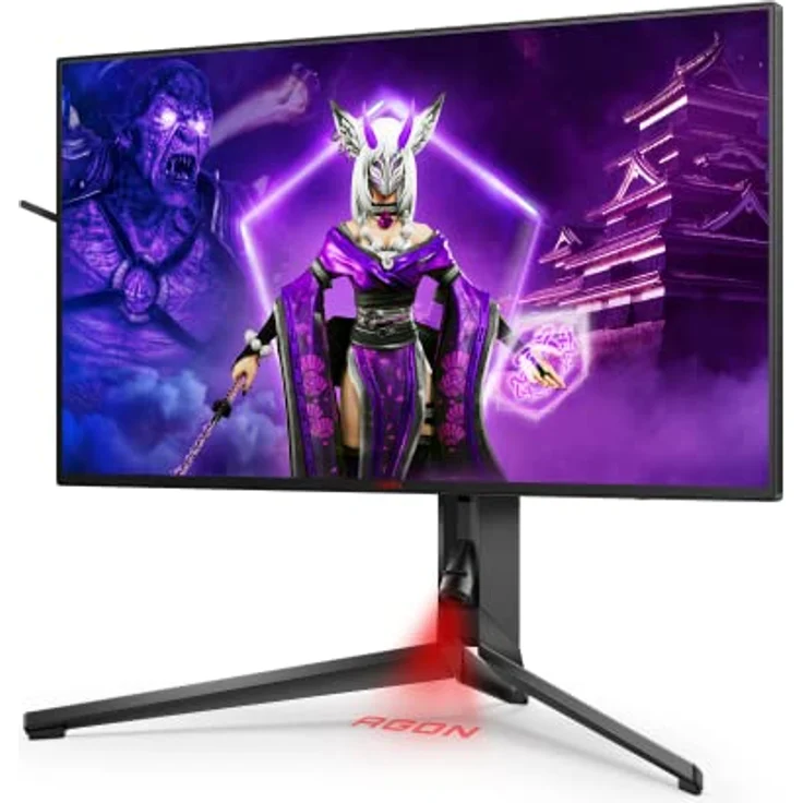 AOC Agon Pro AG274UXP - 27 Zoll UHD Gaming Monitor, 144 Hz, 1 ms, FreeSync, G-Sync Compatible, HDR600 (3840x2160, HDMI 2.1, DisplayPort, USB-C, USB Hub) schwarz – Bild 3
