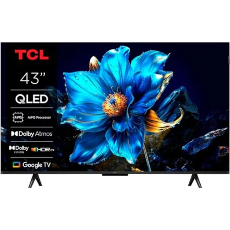 TCL QLED 43P7K, 43 Zoll UltraHD 4K Fernseher mit Dolby Atmos und Google TV